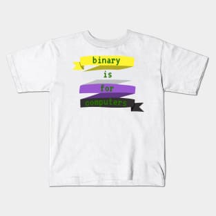 Binary is for computers Kids T-Shirt